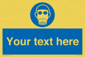 Custom Respirator Required Sign